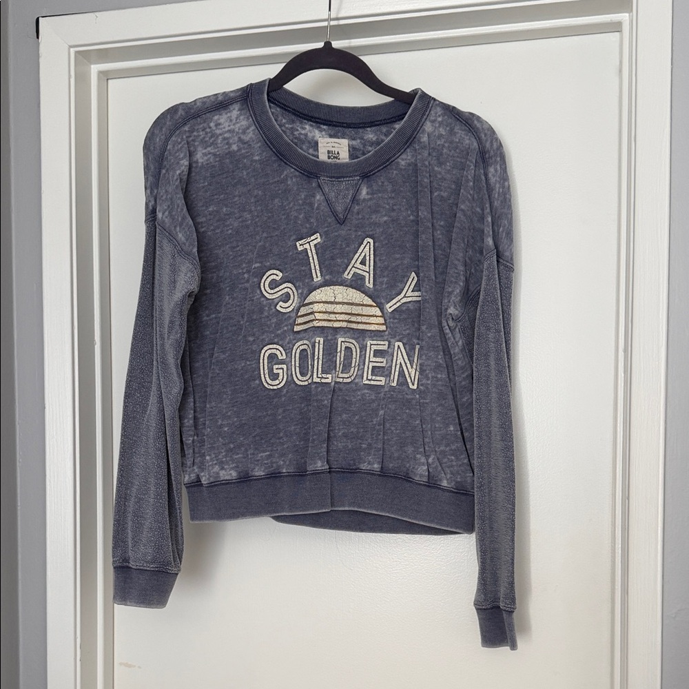Billabong Blue 'Stay Golden' Sweater